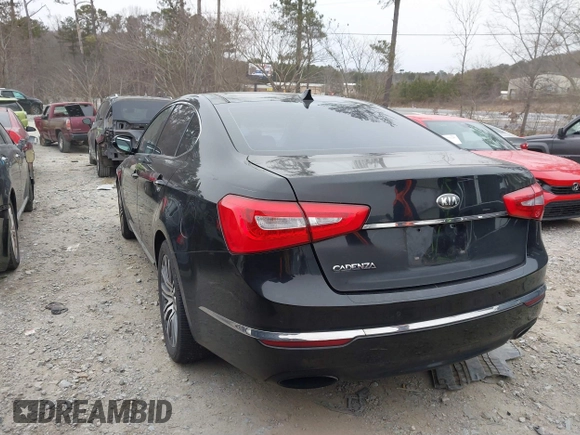 2014 Kia Cadenza Premium with VIN KNALN4D73E5163441, listed as a IAAI auction lot 41392572 with 190,378 mi miles. Bid and sale history available at carsss.com. Image 3.