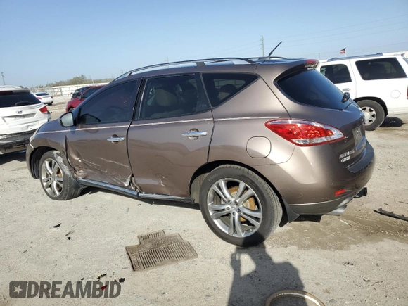 2012 Nissan Murano SL z VIN JN8AZ1MW3CW205039, wystawiony jako Copart lot #47842345 z przebiegiem 153 283 mil mil oraz Szkoda całkowita • Salvage title. Historia ofert i sprzedaży dostępna na DreamBid. Obrazek 2.