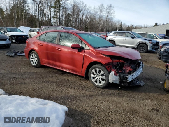 2021 Toyota Corolla L with VIN 5YFBPMBE0MP150531, listed as a Copart auction lot 47040085 with 185,869 mi miles and Non Repairable. Bid and sale history available at carsss.com. Image 4.
