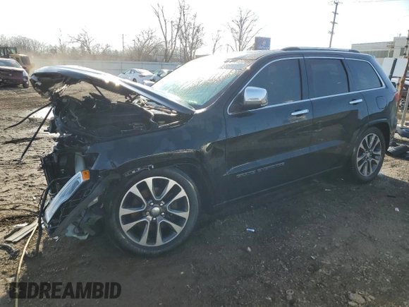 2017 Jeep Grand Cherokee Overland with VIN 1C4RJFCT7HC696007, listed as a Copart auction lot 48055755 with 150,601 mi miles and Non Repairable. Bid and sale history available at carsss.com. Image 1.