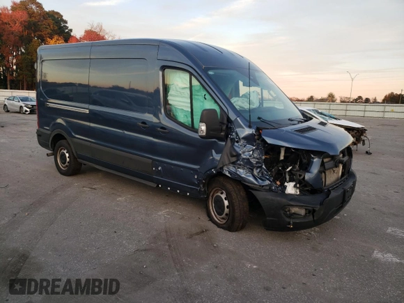 2024 Ford Transit Cargo with VIN 1FTBR1C85RKA59326, listed as a Copart auction lot 76836954 with 22,755 mi miles and Salvage Title. Bid and sale history available at DreamBid. Image 4.