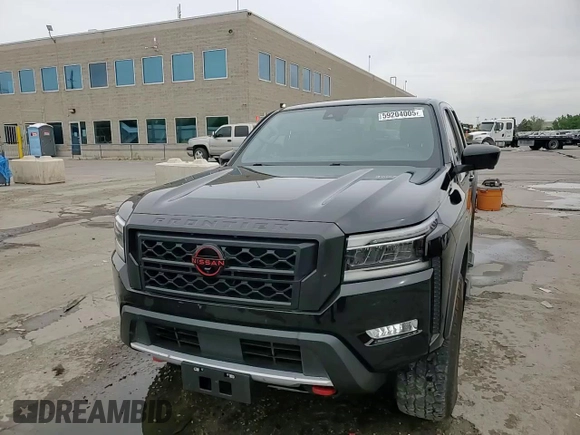 2023 Nissan Frontier SV with VIN 1N6ED1EK8PN670416, listed as a Copart auction lot 59204005 with 19,155 mi miles and Salvage title. Bid and sale history available at DreamBid. Image 13.