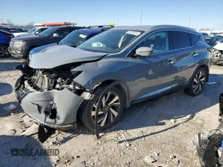 2022 Nissan Murano SL with VIN 5N1AZ2CJ7NC110314, listed as a Copart auction lot 81349514 with 35,069 mi miles and Salvage Title. Bid and sale history available at carsss.com. Image 1.