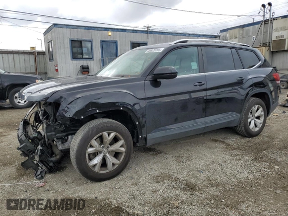 2018 Volkswagen Atlas SE z VIN 1V2CP2CAXJC598119, wystawiony jako Copart lot #48925765 z przebiegiem 73 724 mil mil oraz Szkoda całkowita • Salvage title. Historia ofert i sprzedaży dostępna na DreamBid. Obrazek 1.