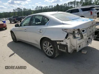 2014 Infiniti Q50 Premium with VIN JN1BV7AR2EM700072, listed as a Copart auction lot 54934445 with 97,381 mi miles and Salvage title. Bid and sale history available at DreamBid. Image 2.