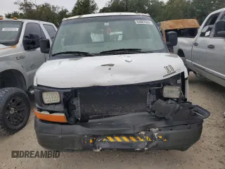2010 Chevrolet Express Cargo Van with VIN 1GCUGADX3A1128464, listed as a Copart auction lot 83907624 with 318,868 mi miles and Salvage Title. Bid and sale history available at carsss.com. Image 5.