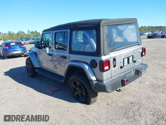 2020 Jeep Wrangler Unlimited Sahara with VIN 1C4HJXEN6LW210682, listed as a IAAI auction lot 41836201 with 32,925 mi miles. Bid and sale history available at carsss.com. Image 3.