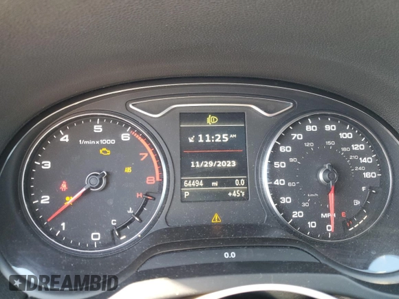 2015 Audi A3 2.0T Premium Plus with VIN WAUEFGFF5F1057481, listed as a Copart auction lot 78165823 with 64,494 mi miles. Bid and sale history available at carsss.com. Image 9.