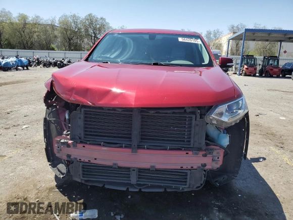 2018 Chevrolet Traverse LT Cloth with VIN 1GNERGKW6JJ242459, listed as a Copart auction lot 58420105 with 98,586 mi miles and Salvage title. Bid and sale history available at DreamBid. Image 5.