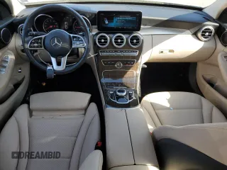 2020 Mercedes-Benz C with VIN W1KWF8DB5LR593475, listed as a Copart auction lot 49991955 with 33,108 mi miles and Salvage Title. Bid and sale history available at carsss.com. Image 8.