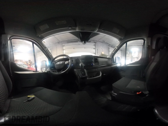 2023 Ford Transit Cargo with VIN 1FTBR1C80PKB95490, listed as a IAAI auction lot 41366493 with 17,450 mi miles and . Bid and sale history available at DreamBid. Image 19.