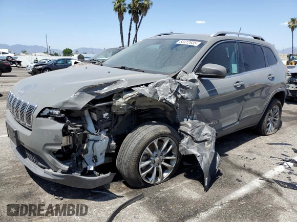 2020 Jeep Cherokee Altitude with VIN 1C4PJLLB4LD615593, listed as a Copart auction lot 58412635 with 95,697 mi miles and Salvage title. Bid and sale history available at DreamBid. Image 1.