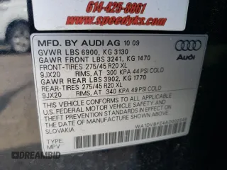2010 Audi Q7 with VIN WA1DVBFE4AD002548, listed as a Copart auction lot 58854975 with 151,437 mi miles and Salvage title. Bid and sale history available at DreamBid. Image 13.