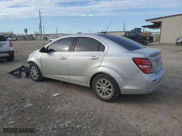 2017 Chevrolet Sonic LT with VIN 1G1JD5SHXH4127991, listed as a Copart auction lot 47087085 with 116,918 mi miles and Salvage Title. Bid and sale history available at carsss.com. Image 2.