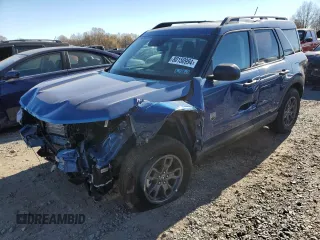 2024 Ford Bronco Sport Big Bend z VIN 3FMCR9B66RRE19987, wystawiony jako Copart lot #80150994 z przebiegiem 7 669 mil mil oraz Czysty tytuł • Clean title. Historia ofert i sprzedaży dostępna na DreamBid. Obrazek 1.