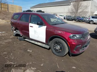 2024 Dodge Durango Special Service with VIN 1C4SDJFT7RC100760, listed as a IAAI auction lot 41784948 with 7,265 mi miles and . Bid and sale history available at DreamBid. Image 1.