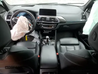 2020 BMW X3 M Competition with VIN 5YMTS0C09L9C08424, listed as a Copart auction lot 67135334 with 0 mi miles and Salvage Title. Bid and sale history available at carsss.com. Image 8.