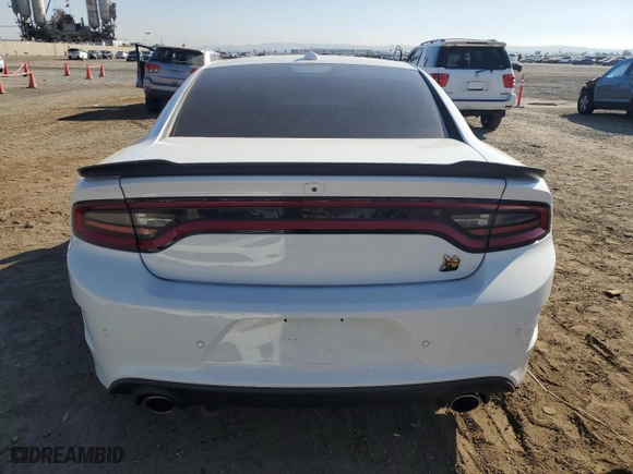 2020 Dodge Charger Scat Pack with VIN 2C3CDXGJ6LH107292, listed as a Copart auction lot 75531044 with 35,379 mi miles and Salvage Title. Bid and sale history available at carsss.com. Image 6.