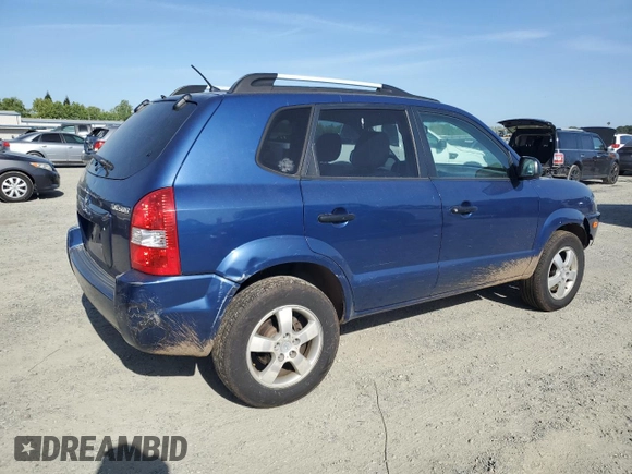 2008 Hyundai Tucson GLS with VIN KM8JM12B98U708552, listed as a Copart auction lot 52815575 with 228,948 mi miles and Salvage Title. Bid and sale history available at DreamBid. Image 3.