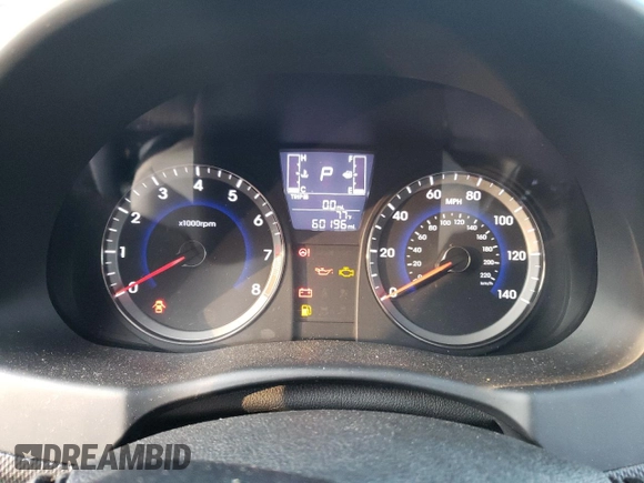 2016 Hyundai Accent SE with VIN KMHCT4AE4GU161469, listed as a Copart auction lot 66785313 with 60,196 mi miles and . Bid and sale history available at DreamBid. Image 9.