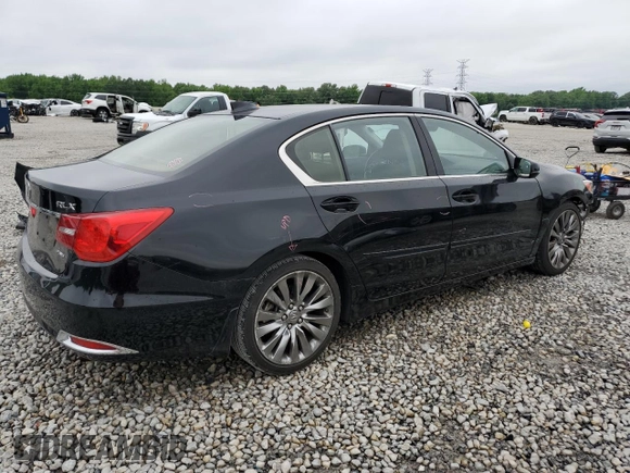 2016 Acura RLX Advance with VIN JH4KC1F94GC001803, listed as a Copart auction lot 55317555 with 71,544 mi miles and Salvage title. Bid and sale history available at DreamBid. Image 3.