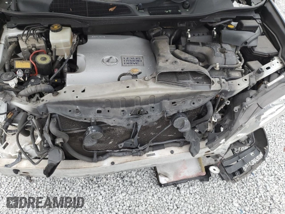 2014 Lexus RX 450h with VIN JTJZB1BA3E2009863, listed as a Copart auction lot 80414024 with 130,128 mi miles and Salvage title. Bid and sale history available at DreamBid. Image 14.