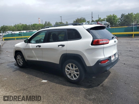 2017 Jeep Cherokee Sport z VIN 1C4PJLAB1HW653104, wystawiony jako Copart lot #58091345 z przebiegiem 106 736 mil mil oraz Szkoda całkowita • Salvage title. Historia ofert i sprzedaży dostępna na DreamBid. Obrazek 2.