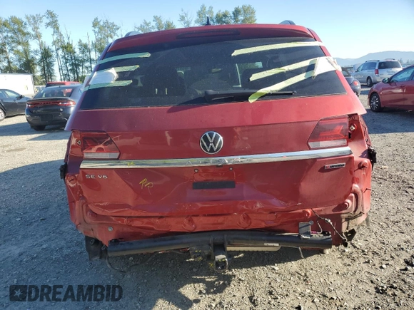2022 Volkswagen Atlas SE z VIN 1V2KR2CAXNC545948, wystawiony jako Copart lot #58591595 z przebiegiem 40 968 mil mil oraz Szkoda całkowita • Salvage title. Historia ofert i sprzedaży dostępna na DreamBid. Obrazek 6.
