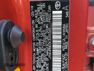 2019 Toyota Corolla Hatchback SE with VIN JTNK4RBE0K3049349, listed as a Copart auction lot 73725114 with 0 mi miles and Salvage Title. Bid and sale history available at carsss.com. Image 13.