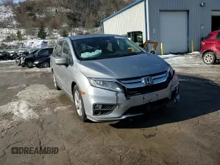 2019 Honda Odyssey EX with VIN 5FNRL6H59KB074264, listed as a Copart auction lot 87653495 with 104,422 mi miles and Salvage Title. Bid and sale history available at carsss.com. Image 12.