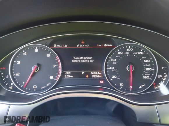 2014 Audi A7 Prestige с VIN WAU2GAFC0EN080435, выставлен на аукционе IAAI как лот 41208743 с пробегом 78 554 миль миль и . История ставок и продаж доступна на DreamBid. Изображение 7.