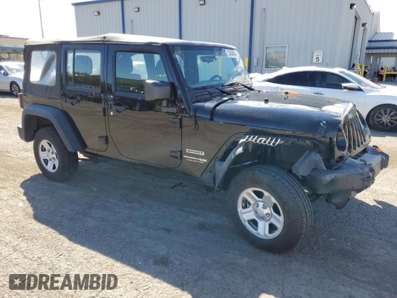 2018 Jeep Wrangler JK Unlimited Sport S with VIN 1C4BJWDG4JL894696, listed as a Copart auction lot 72454864 with 60,122 mi miles and Salvage Title. Bid and sale history available at carsss.com. Image 4.