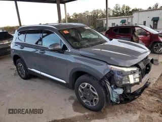 2023 Hyundai Santa Fe Hybrid Blue with VIN 5NMS2DA15PH007991, listed as a Copart auction lot 88036895 with 39,860 mi miles and Salvage Title. Bid and sale history available at carsss.com. Image 4.