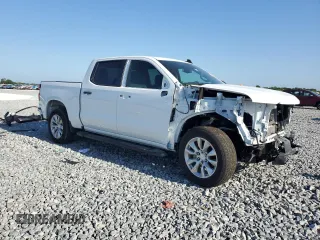 2024 Chevrolet Silverado 1500 Custom with VIN 1GCPABEK9RZ131695, listed as a Copart auction lot 53248475 with 8,413 mi miles and Salvage Title. Bid and sale history available at DreamBid. Image 4.