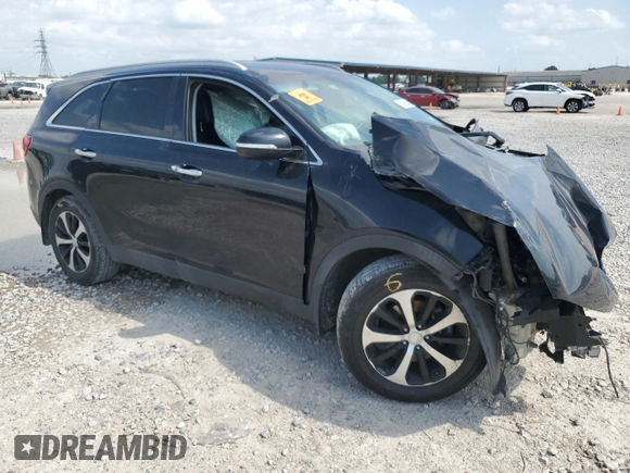 2017 Kia Sorento EX with VIN 5XYPH4A55HG202895, listed as a Copart auction lot 55296035 with 205,437 mi miles and Salvage title. Bid and sale history available at DreamBid. Image 4.