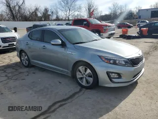 2016 Kia Optima Hybrid EX with VIN KNAGN4AD2G5098872, listed as a Copart auction lot 43930105 with 0 mi miles and Salvage Title. Bid and sale history available at carsss.com. Image 4.
