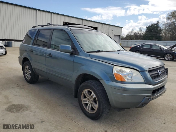 2005 Honda Pilot EX-L with RES with VIN 2HKYF18685H515886, listed as a Copart auction lot 49226655 with 244,135 mi miles and Salvage Title. Bid and sale history available at carsss.com. Image 4.