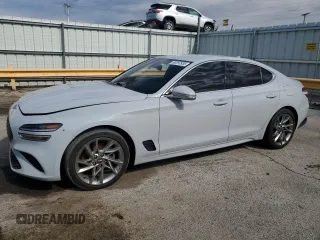 2022 Genesis G70 2.0T with VIN KMTG34TA4NU092961, listed as a Copart auction lot 50297935 with Not Provided miles and Clean Title. Bid and sale history available at DreamBid. Image 1.