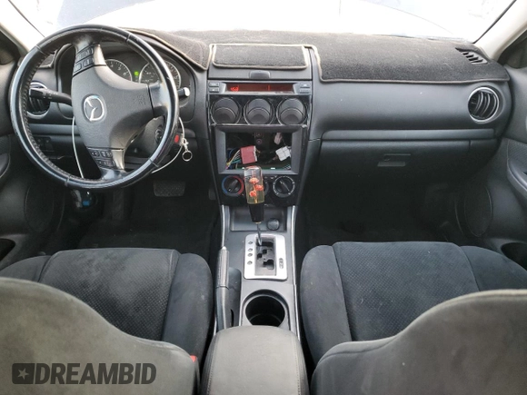 2007 Mazda 6 i Sport VE with VIN 1YVHP84C675M24095, listed as a Copart auction lot 80582564 with 196,394 mi miles and Salvage Title. Bid and sale history available at DreamBid. Image 8.