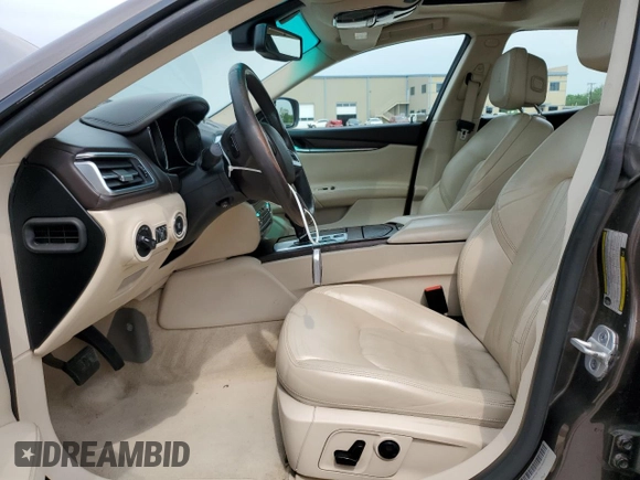 2014 Maserati Ghibli S Q4 with VIN ZAM57RTA6E1085708, listed as a Copart auction lot 53710095 with 110,799 mi miles and Salvage title. Bid and sale history available at DreamBid. Image 7.
