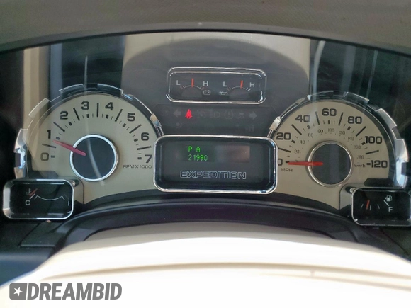 2013 Ford Expedition Max XLT with VIN 1FMJK1H56DEF58606, listed as a Copart auction lot 60401015 with 219,907 mi miles and Salvage title. Bid and sale history available at DreamBid. Image 9.