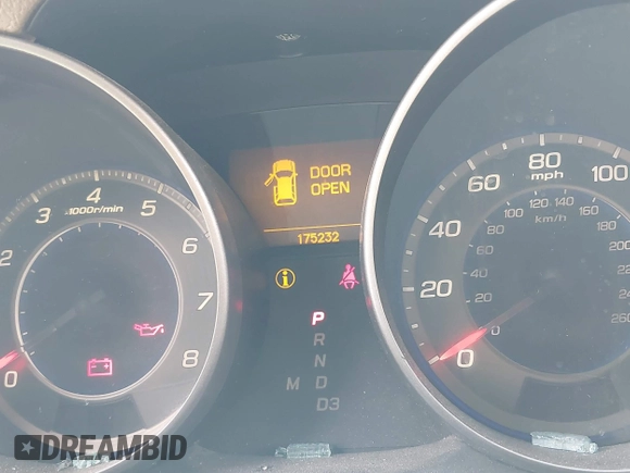 2008 Acura MDX with VIN 2HNYD28208H507460, listed as a IAAI auction lot 41549190 with 175,232 mi miles and . Bid and sale history available at DreamBid. Image 7.