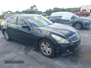 2013 Infiniti G37 Sedan Journey with VIN JN1CV6AP9DM711338, listed as a IAAI auction lot 42113221 with 153,049 mi miles. Bid and sale history available at carsss.com. Image 1.