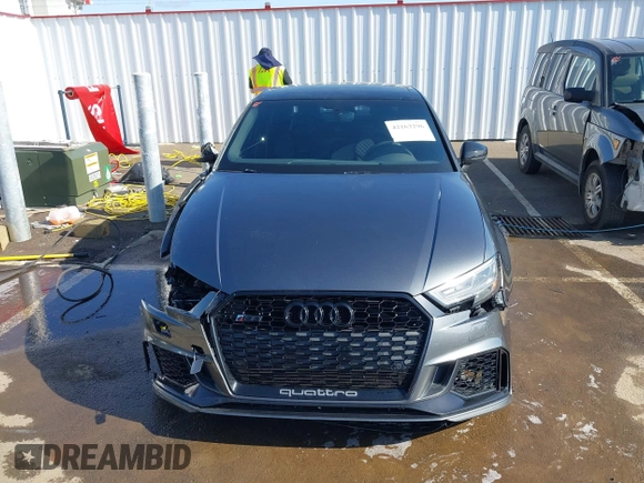 2019 Audi RS 3 with VIN WUABWGFF4KA906650, listed as a IAAI auction lot 42163296 with 36,235 mi miles and . Bid and sale history available at DreamBid. Image 13.