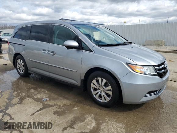 2016 Honda Odyssey EX-L with VIN 5FNRL5H65GB117587, listed as a Copart auction lot 50508535 with 105,001 mi miles and Salvage Title. Bid and sale history available at DreamBid. Image 4.