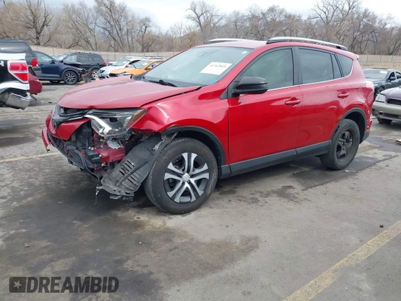2017 Toyota RAV4 LE with VIN JTMZFREV1HJ125822, listed as a IAAI auction lot 41763849 with 91,429 mi miles and . Bid and sale history available at carsss.com. Image 2.