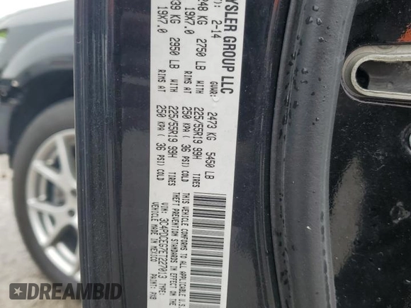 2014 Dodge Journey R/T z VIN 3C4PDCEG7ET227013, wystawiony jako Copart lot #55409384 z przebiegiem 121 859 mil mil oraz Szkoda całkowita • Salvage title. Historia ofert i sprzedaży dostępna na DreamBid. Obrazek 15.