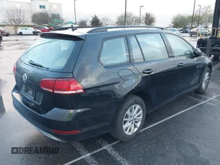 2019 Volkswagen Golf SportWagen S with VIN 3VWY57AU2KM516226, listed as a IAAI auction lot 41674518 with 60,806 mi miles. Bid and sale history available at carsss.com. Image 4.