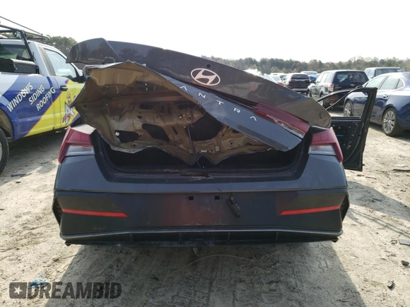 2024 Hyundai Elantra SEL with VIN KMHLS4DG2RU658538, listed as a Copart auction lot 45276324 with Not provided miles and Salvage title. Bid and sale history available at DreamBid. Image 6.