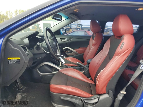 2014 Hyundai Veloster Turbo with VIN KMHTC6AE9EU203806, listed as a Copart auction lot 51259935 with 145,985 mi miles and Clean Title. Bid and sale history available at carsss.com. Image 7.